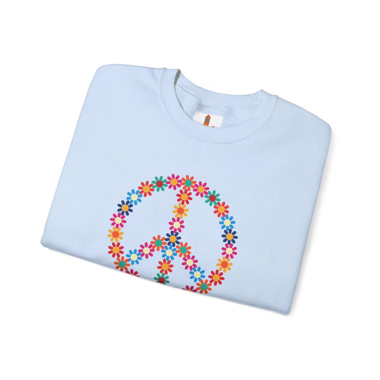 Peace Sign made of Flowers Sweatshirt