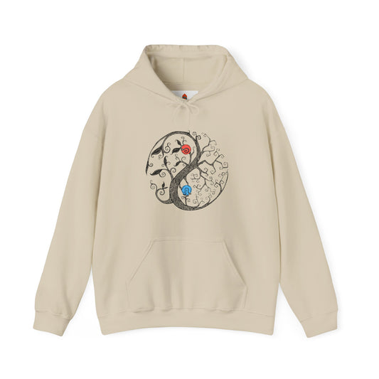 Tree of Life Yin Yang Hoodie