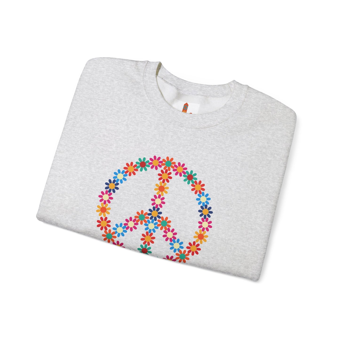 Peace Sign made of Flowers Sweatshirt