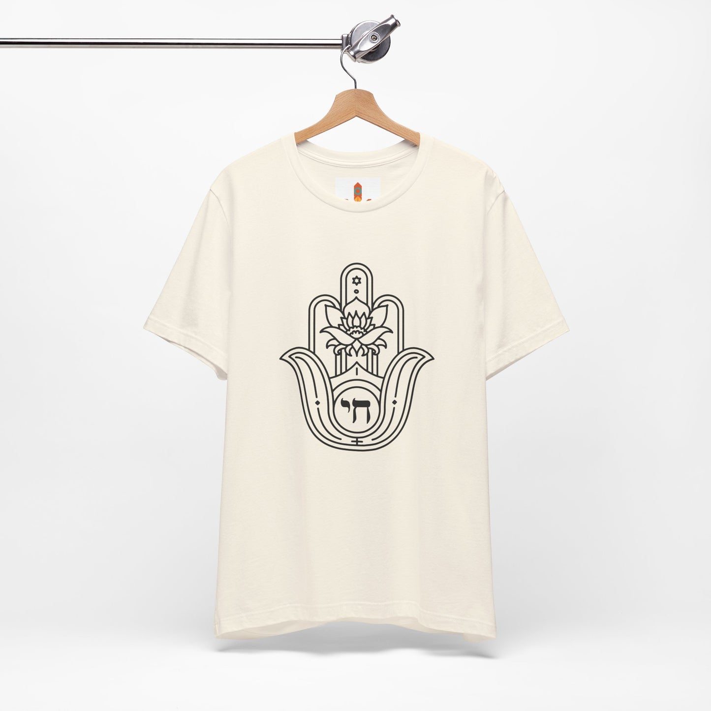 Hamsa Hand with Lotus Design T-shirt