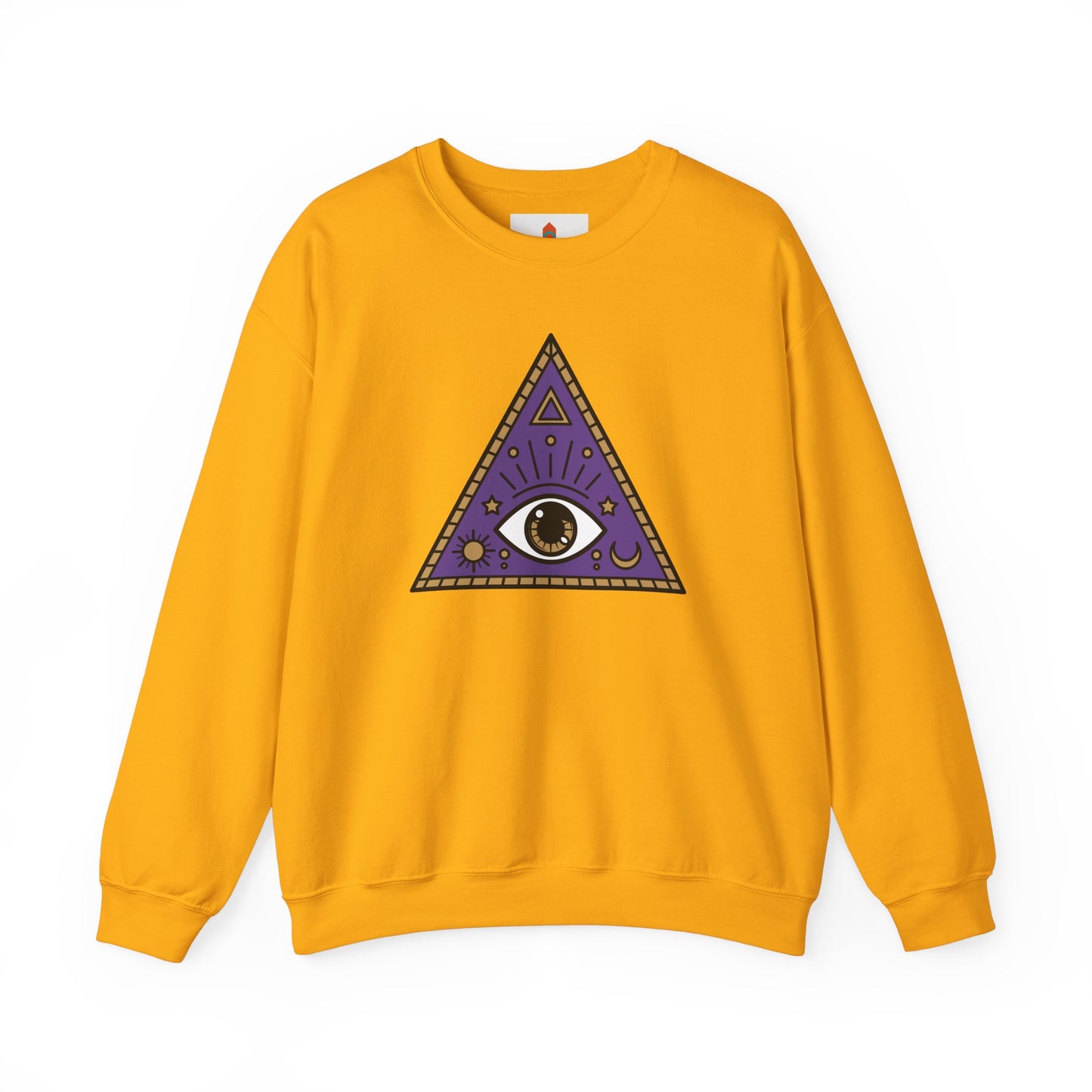 White Evil Eye and Pyramid Sweatshirt