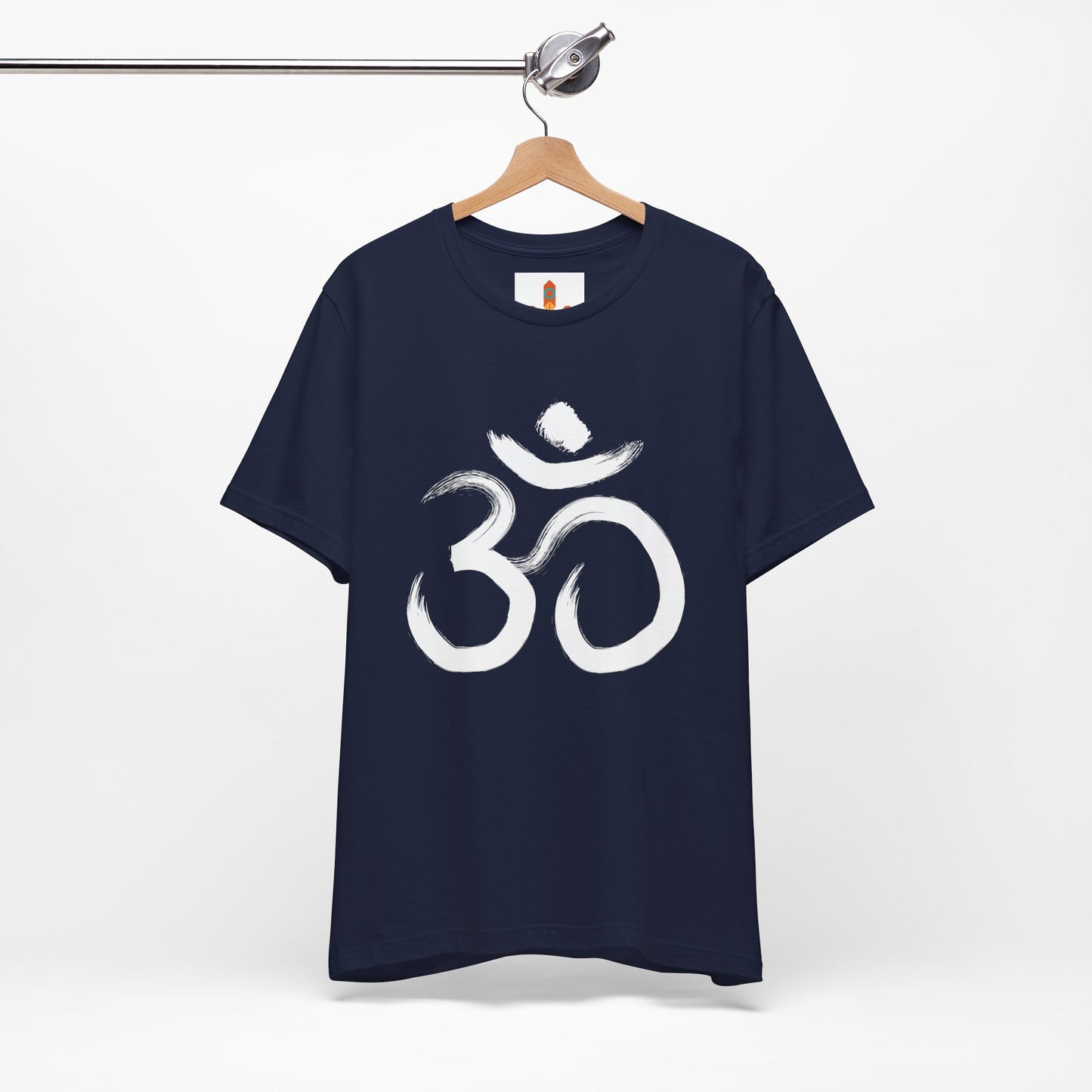 White Om Drawing T-shirt