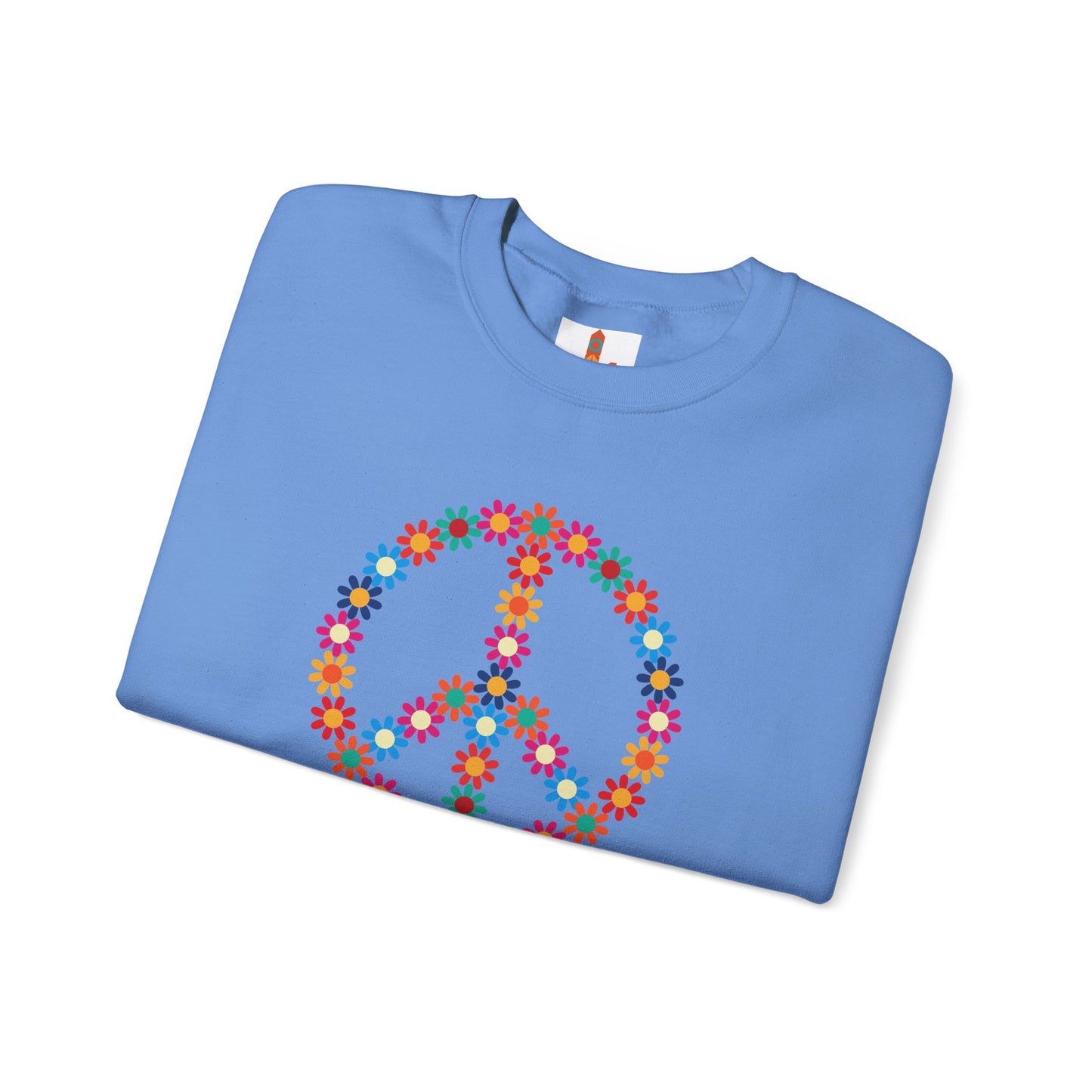 Peace Sign made of Flowers Sweatshirt