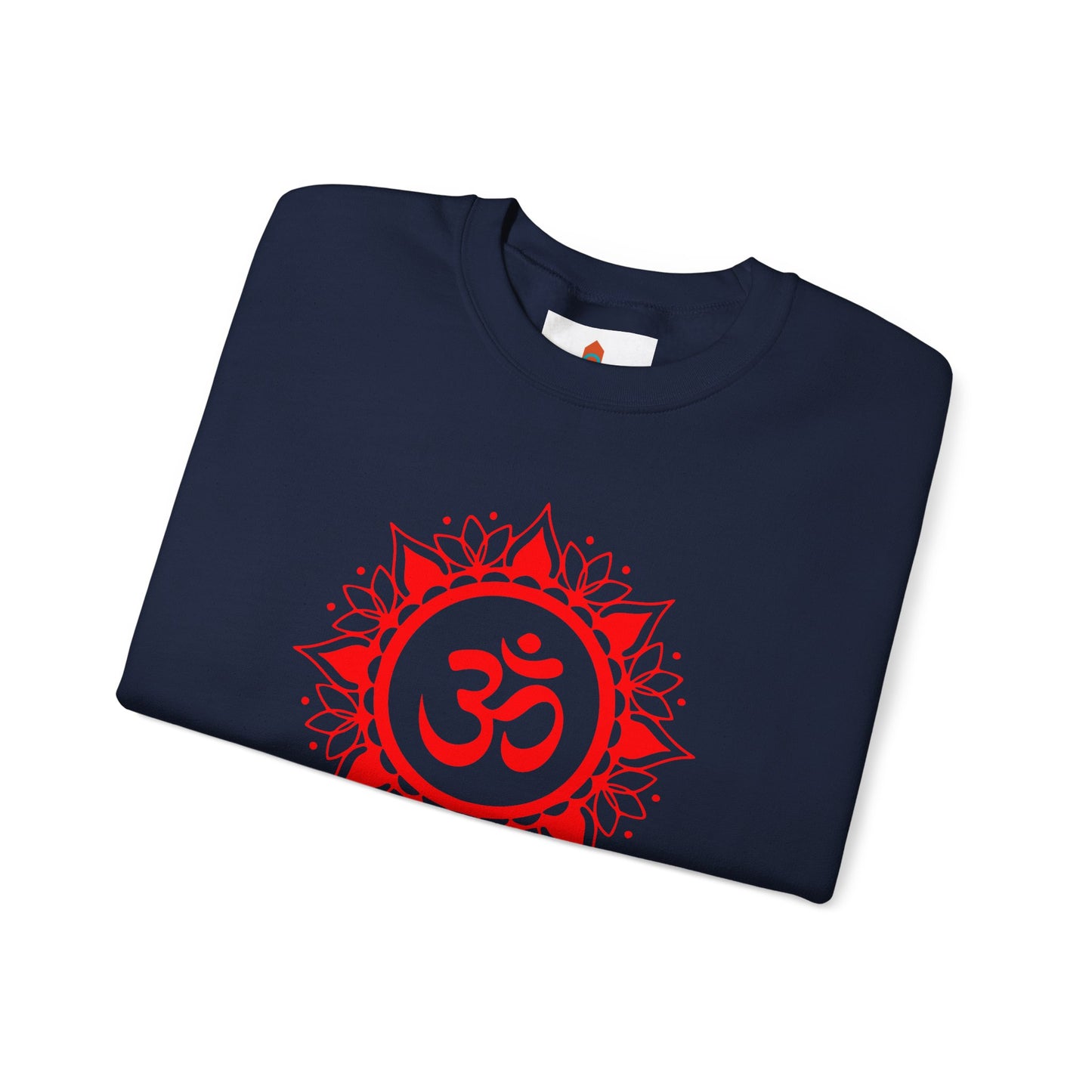 Red Om Lotus Design Sweatshirt