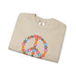 Peace Sign made of Flowers Sweatshirt