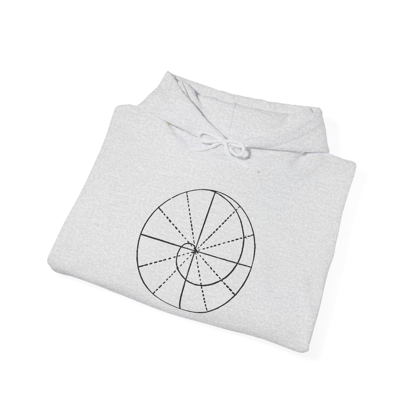 Spiral of Life in Circle Drawing Hoodie