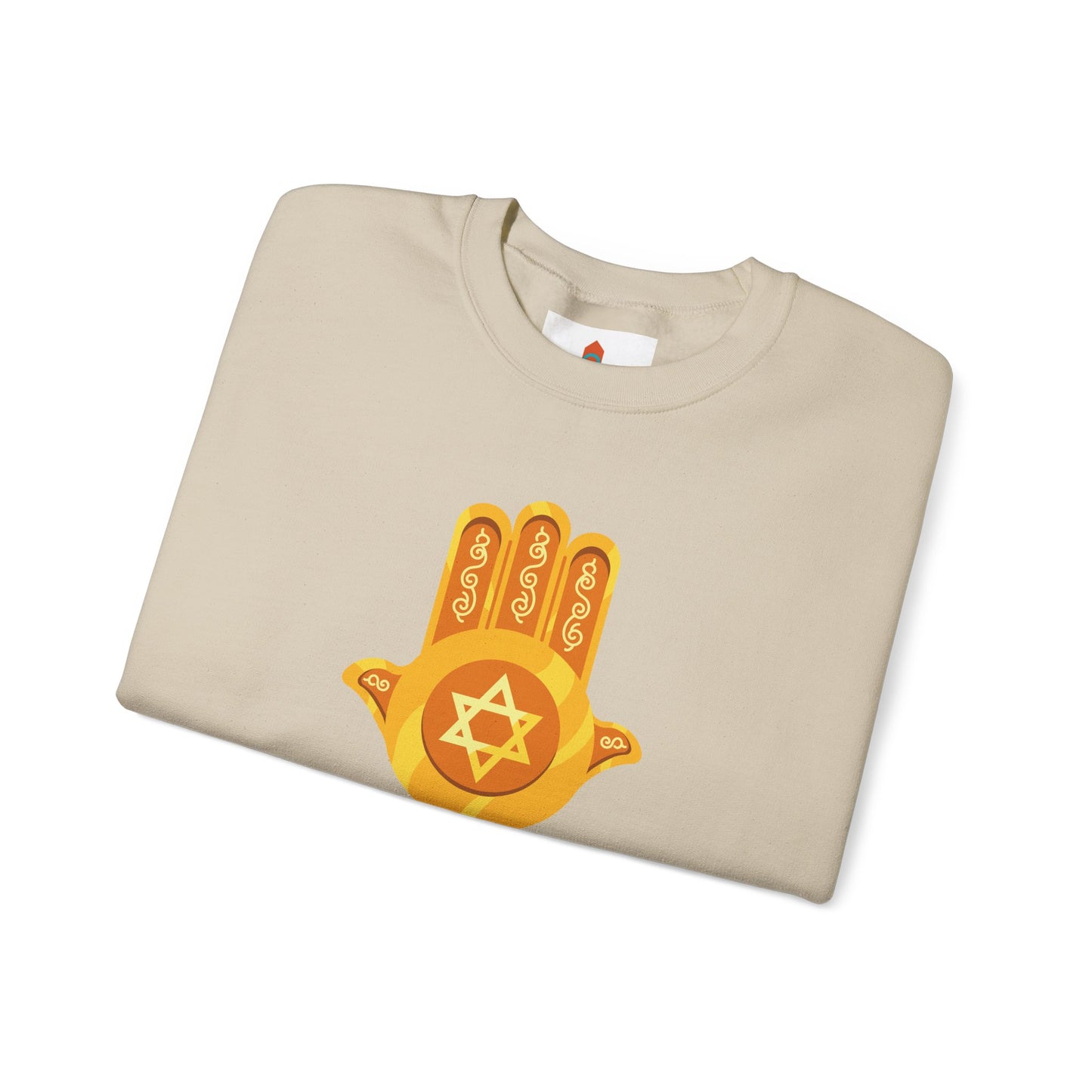 Golden Hamsa Hand with Star of David Sweatshirt