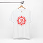 Red Om Lotus Design T-shirt