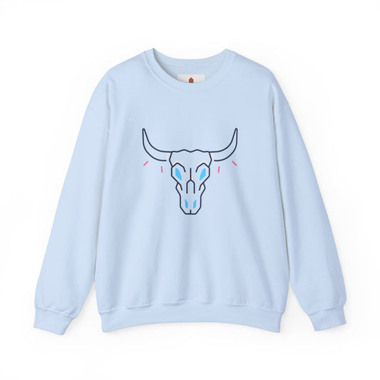 Buffalo Skull Drawing Sweatshirt