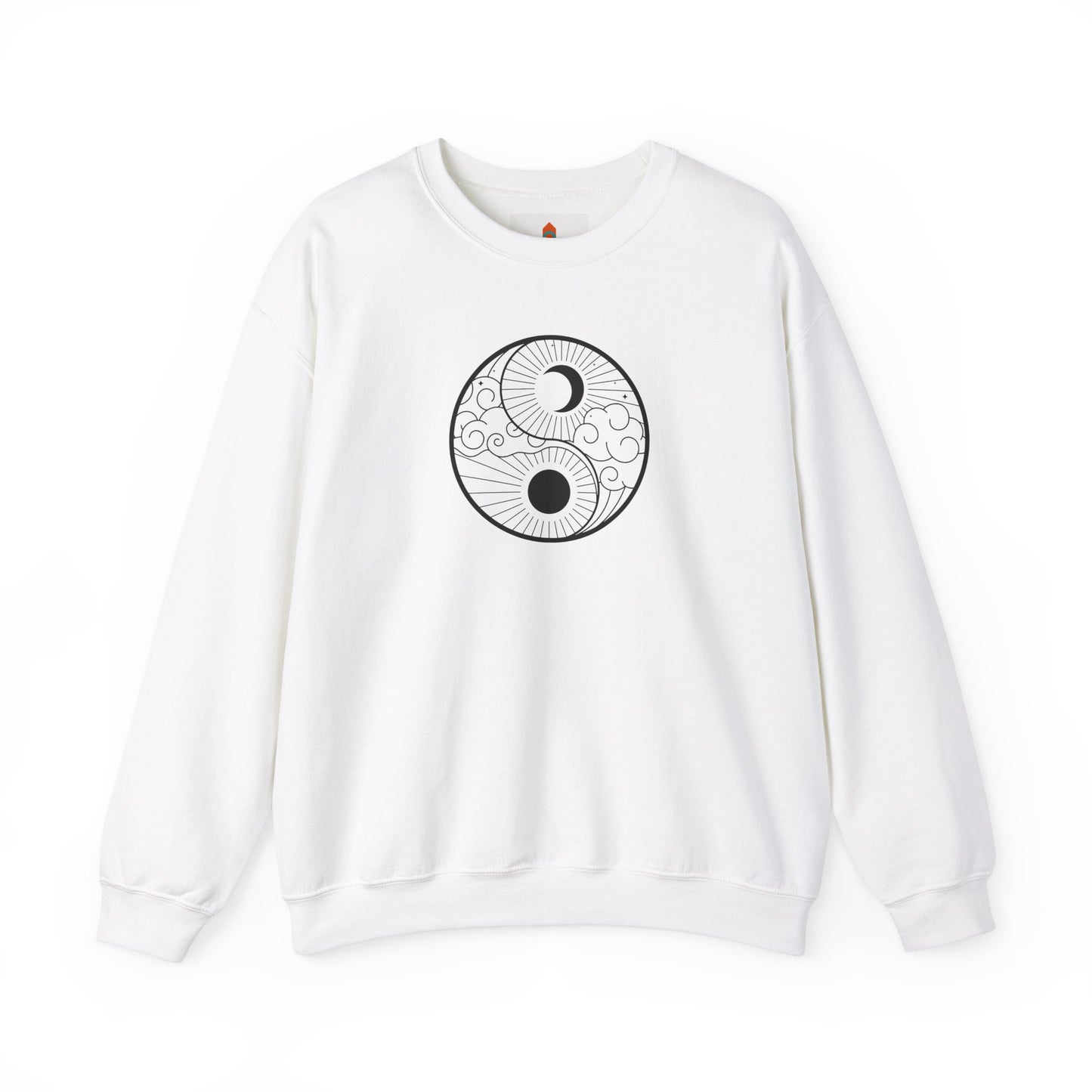 Yin Yang Sun and Moon Design Sweatshirt