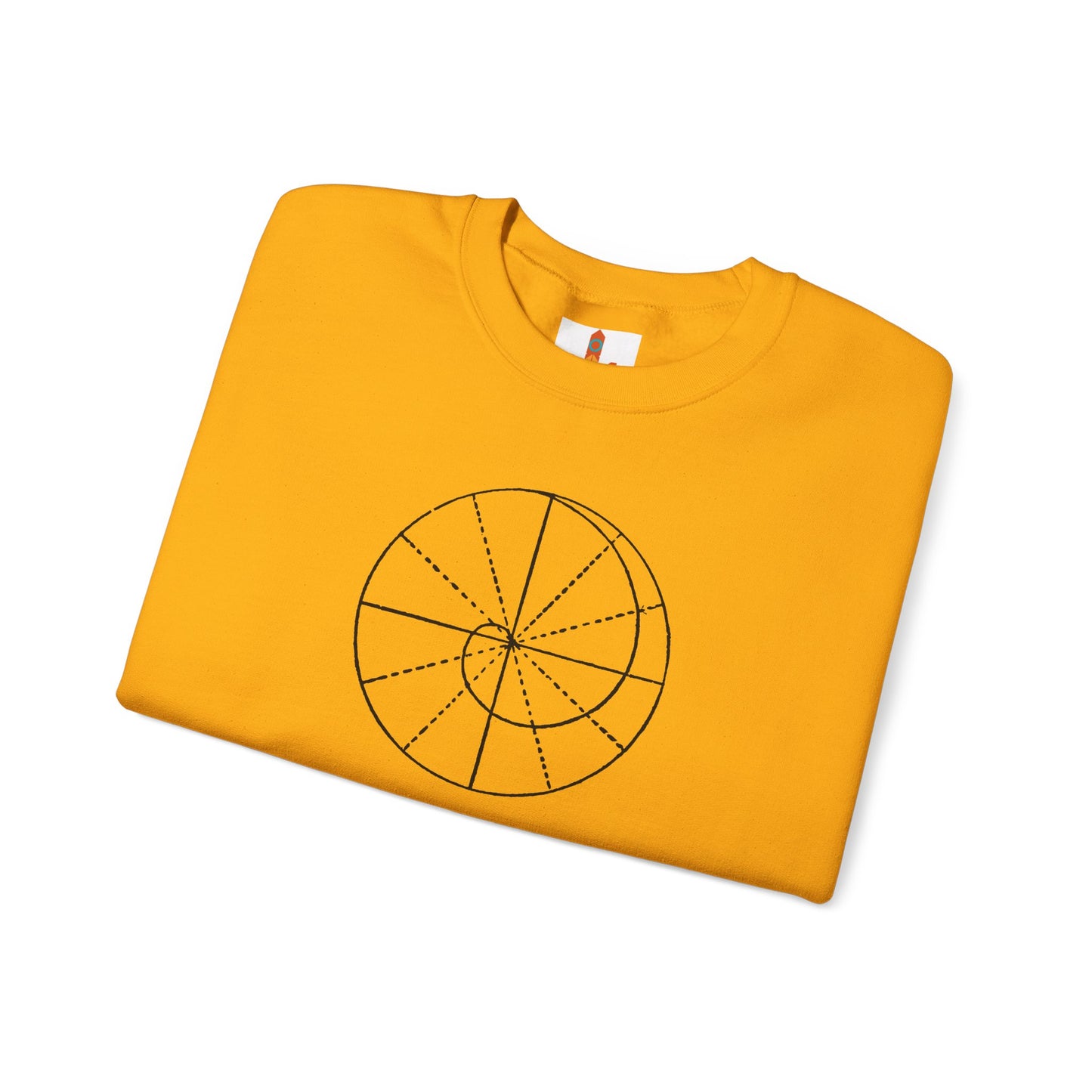 Spiral of Life in Circle Drawing Sweatshirt