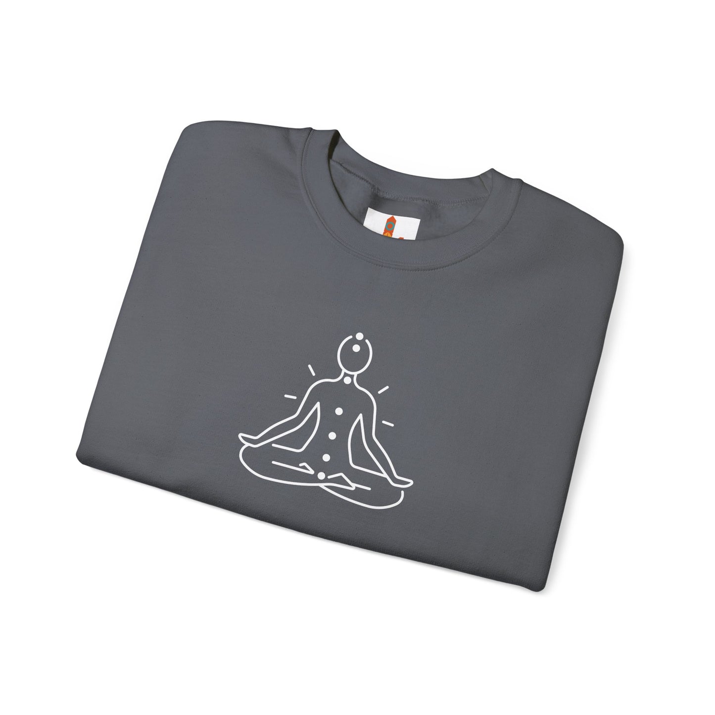 White Chakra Design Sweatshirt