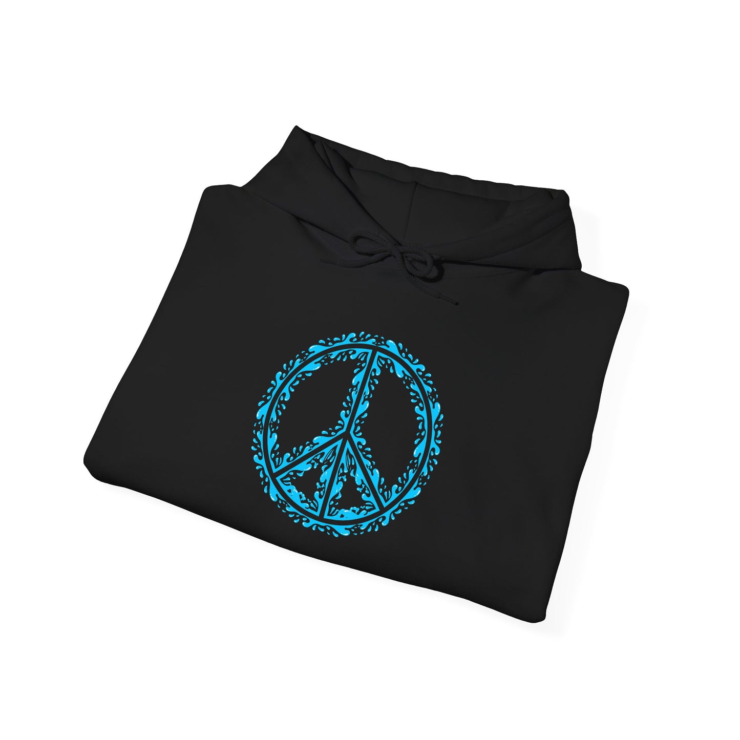 Peace Sign with Water Design Hoodie