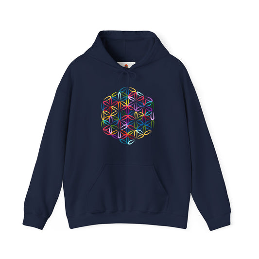 Multicolor Flower of Life Hoodie