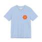 Peace Sign in Orange Flower T-shirt