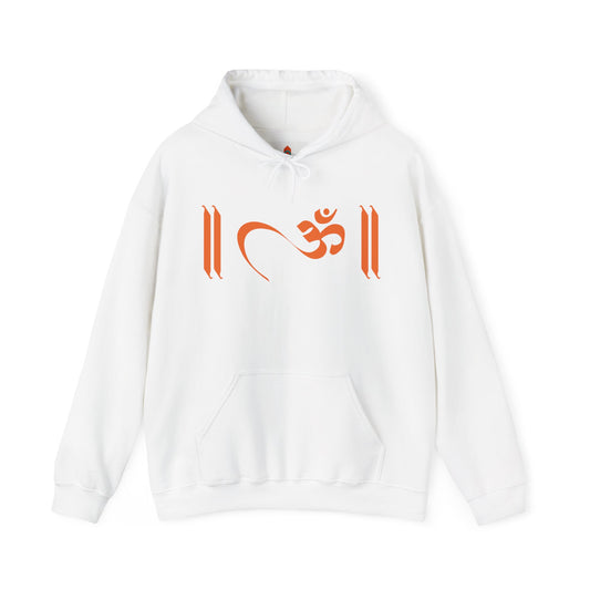 Om Written in Orange Hoodie