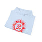 Red Om Lotus Design Hoodie