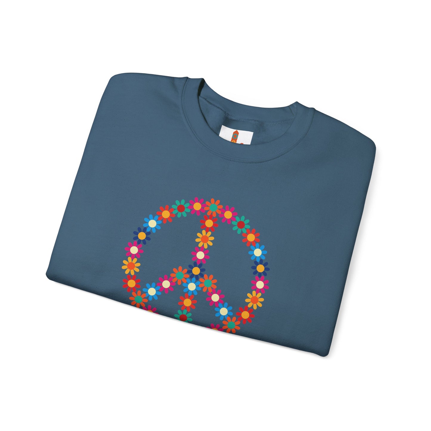 Peace Sign made of Flowers Sweatshirt