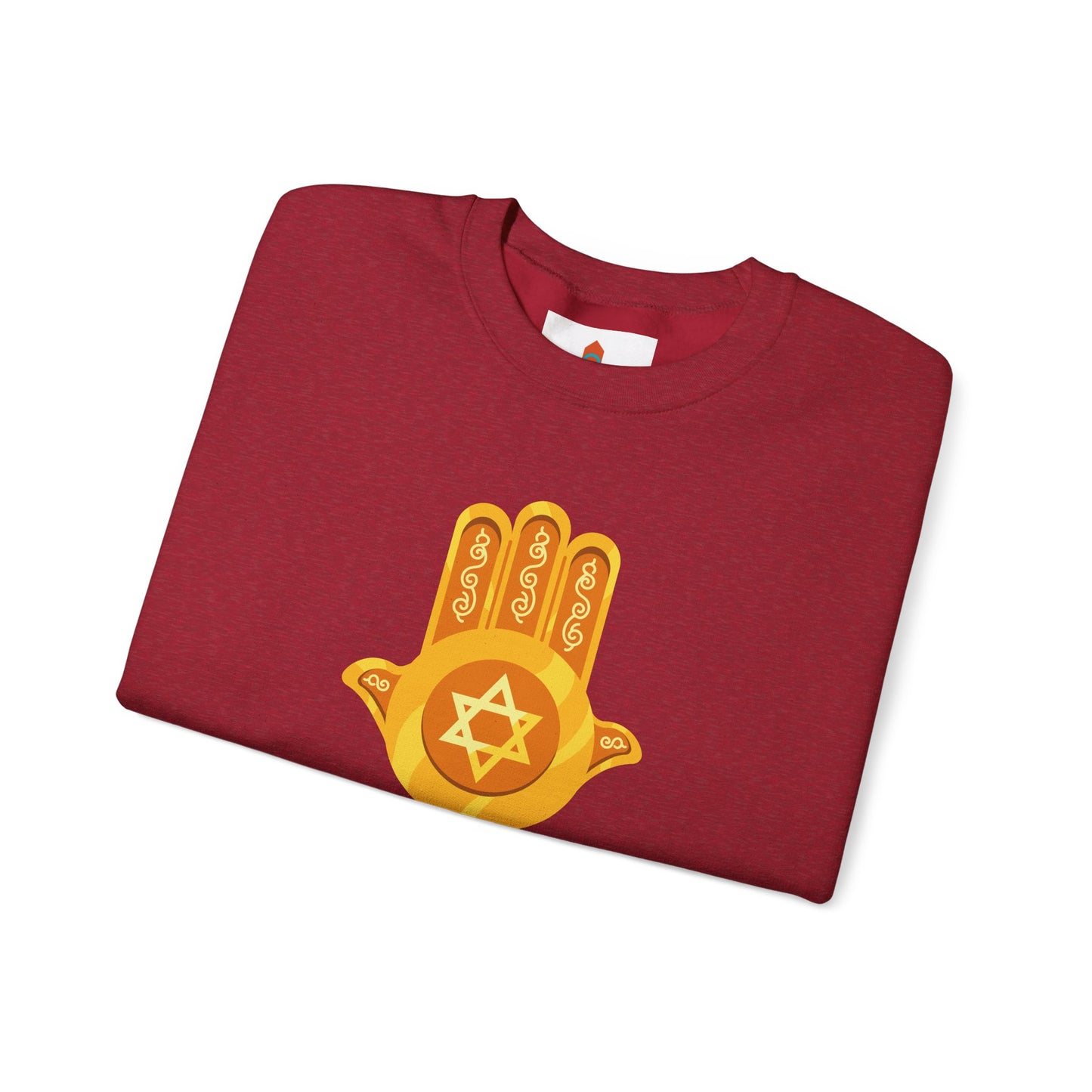 Golden Hamsa Hand with Star of David Sweatshirt