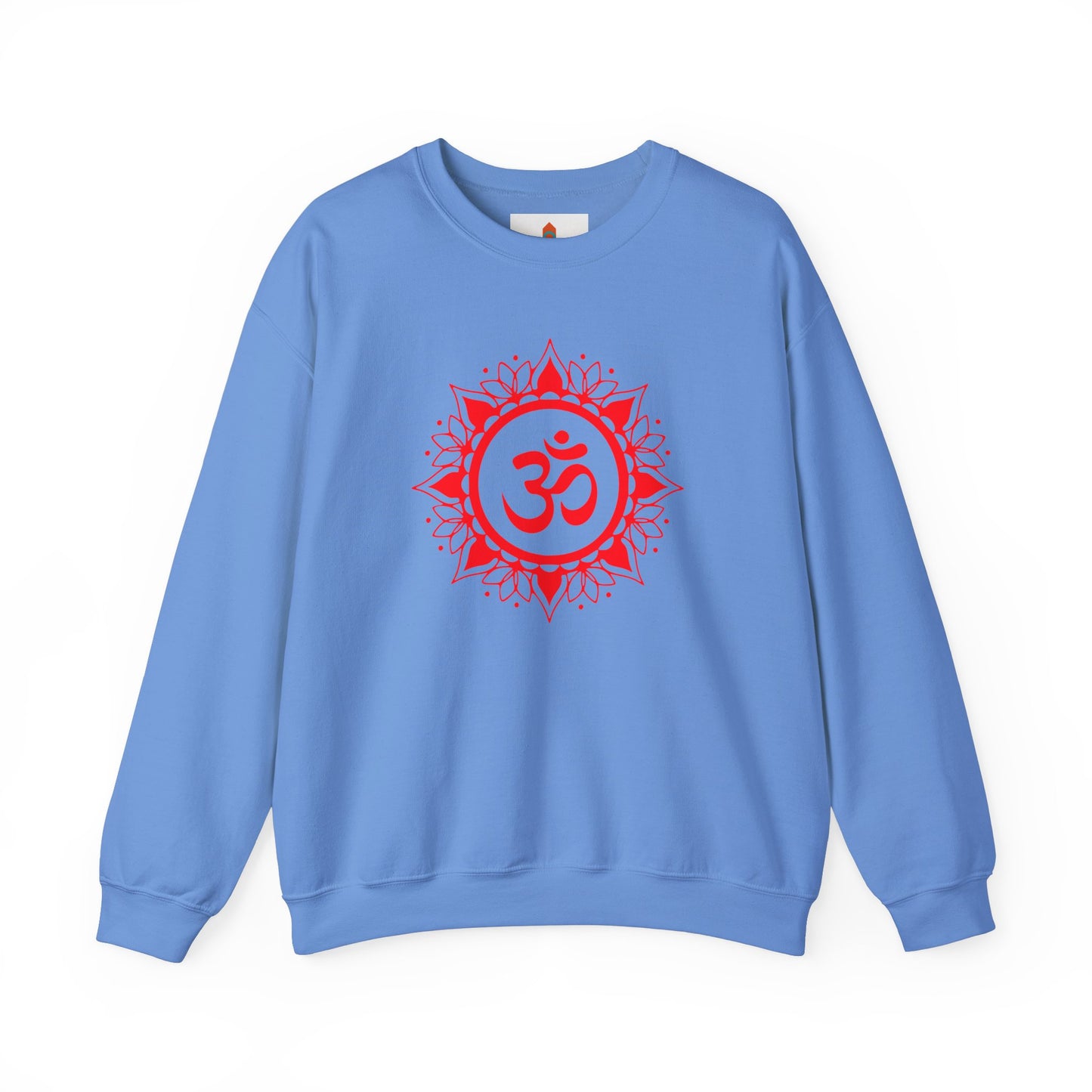 Red Om Lotus Design Sweatshirt