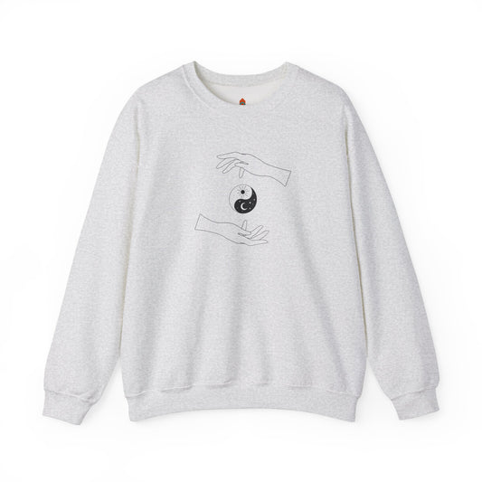 Yin Yang with Two Hands Sweatshirt