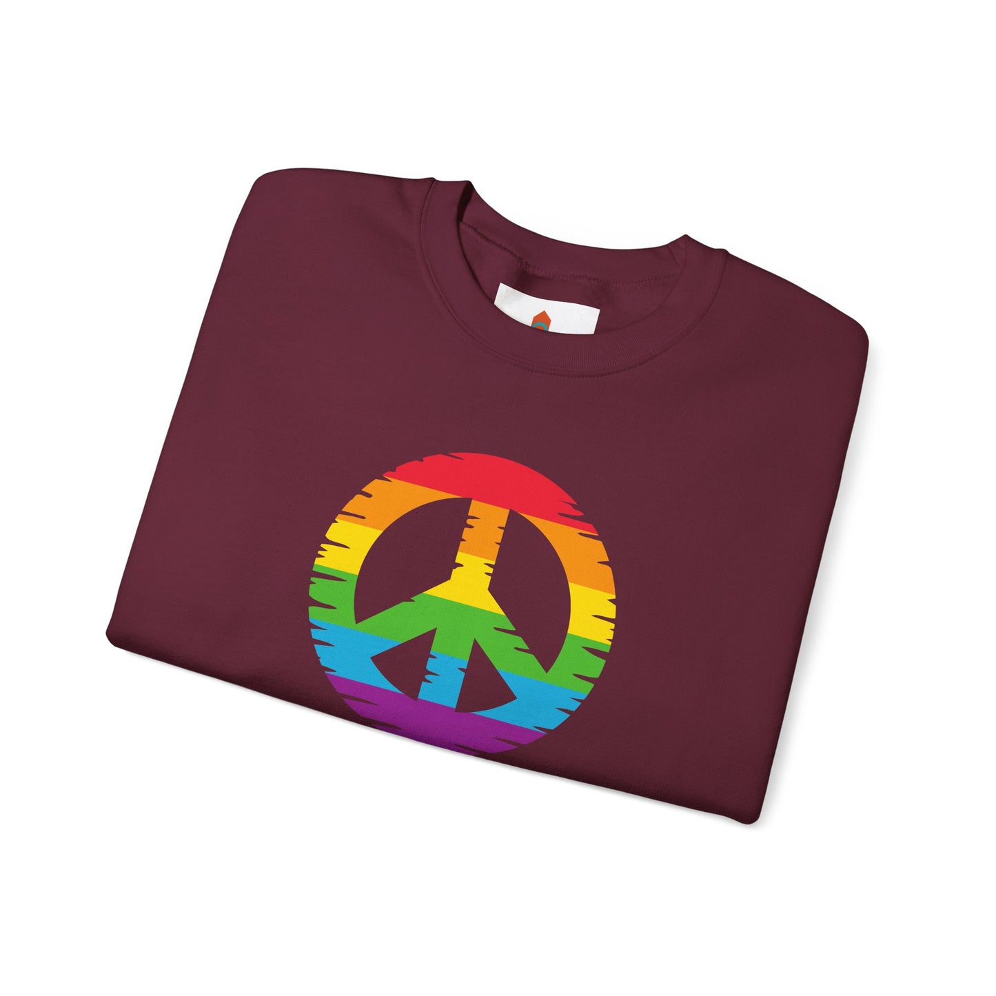 Rainbow Peace Sign Sweatshirt