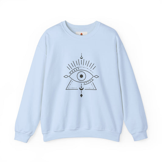 Pyramid and Evil Eye Design Sweatshirt