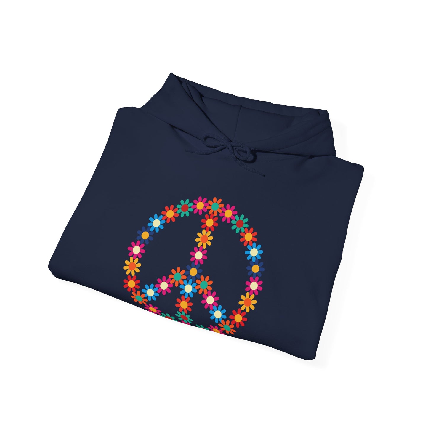 Peace Sign made of Flowers Hoodie