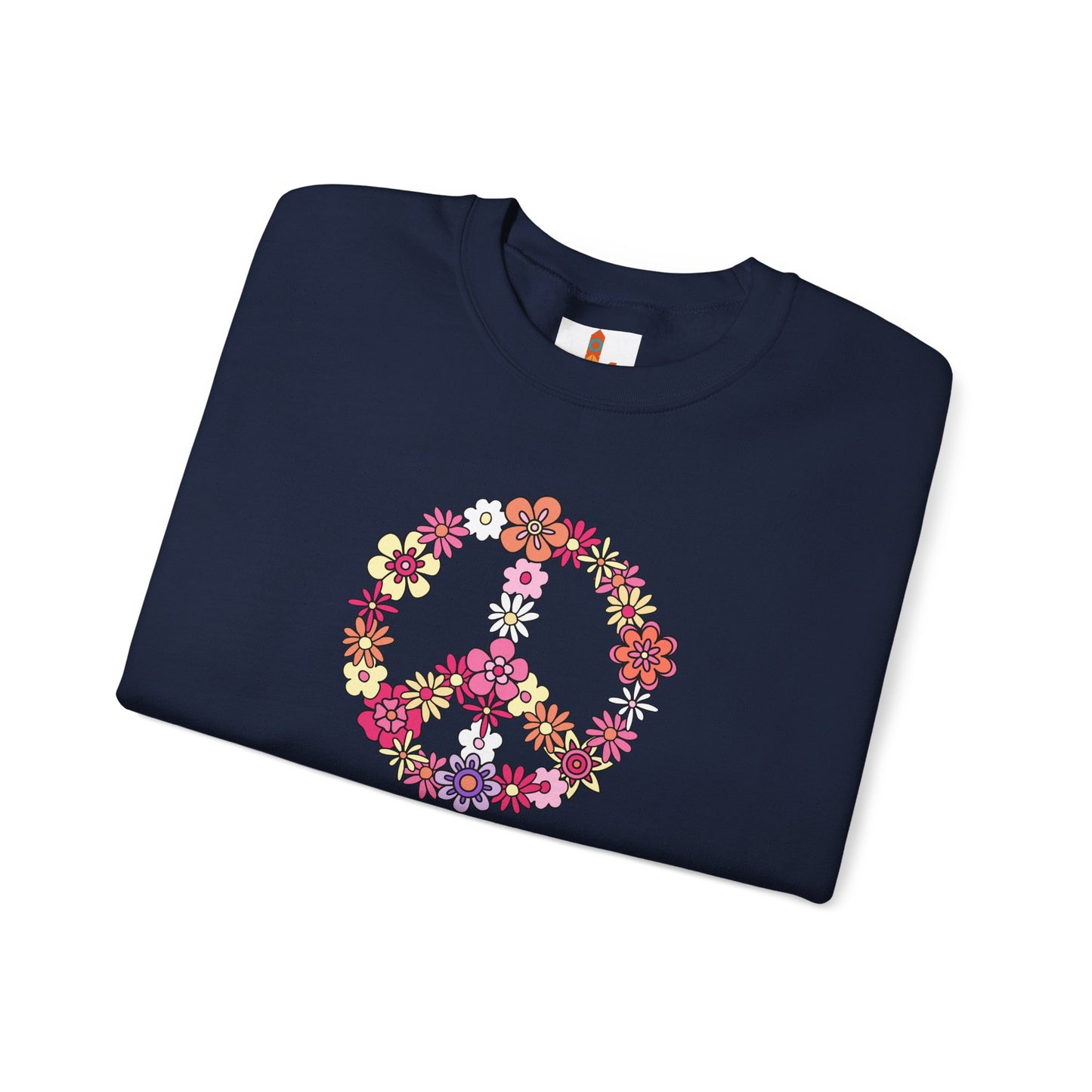Peace Sign made from Flowers Sweatshirt