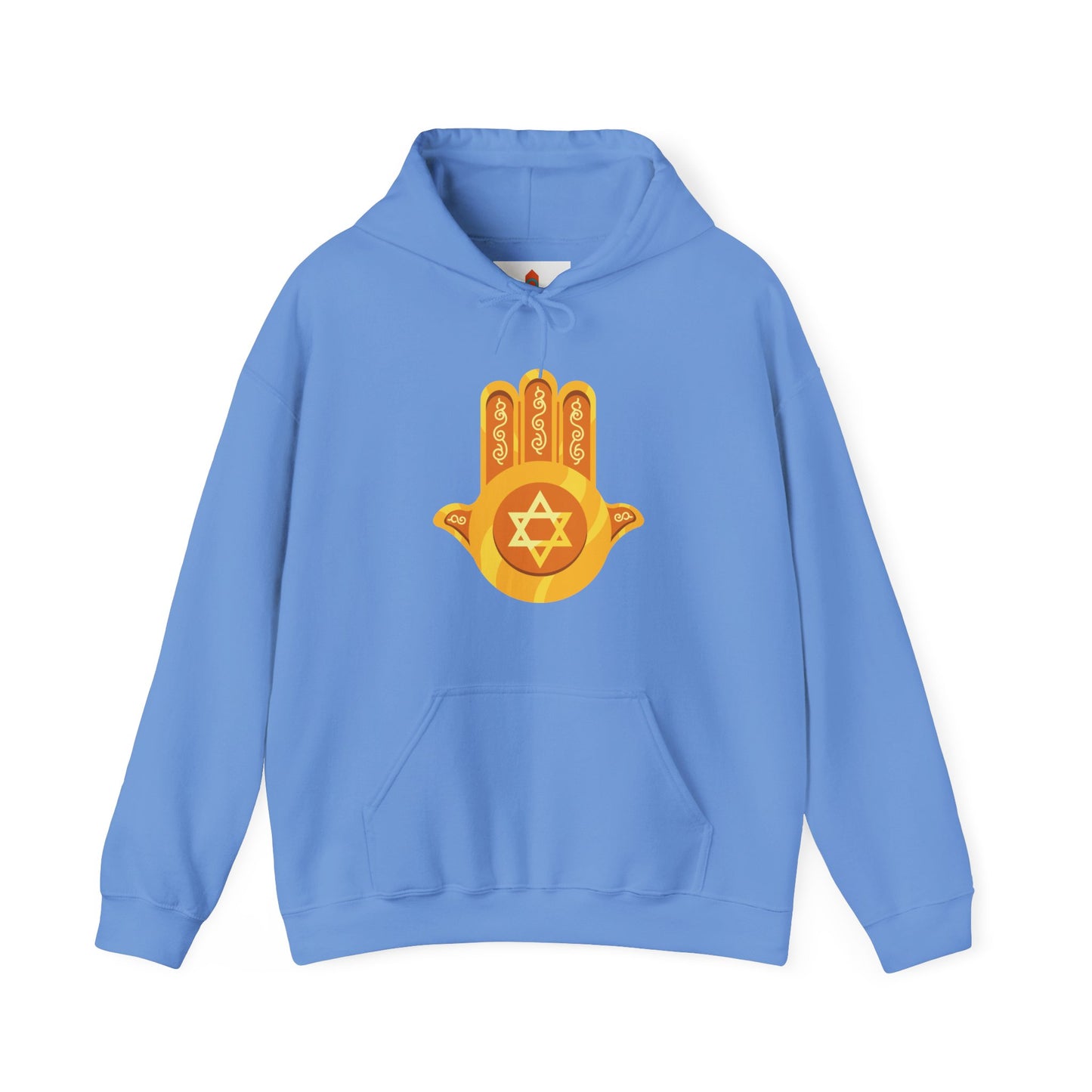 Golden Hamsa Hand with Star of David Hoodie