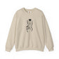 Peace Hand Sign with Heart Sweatshirt