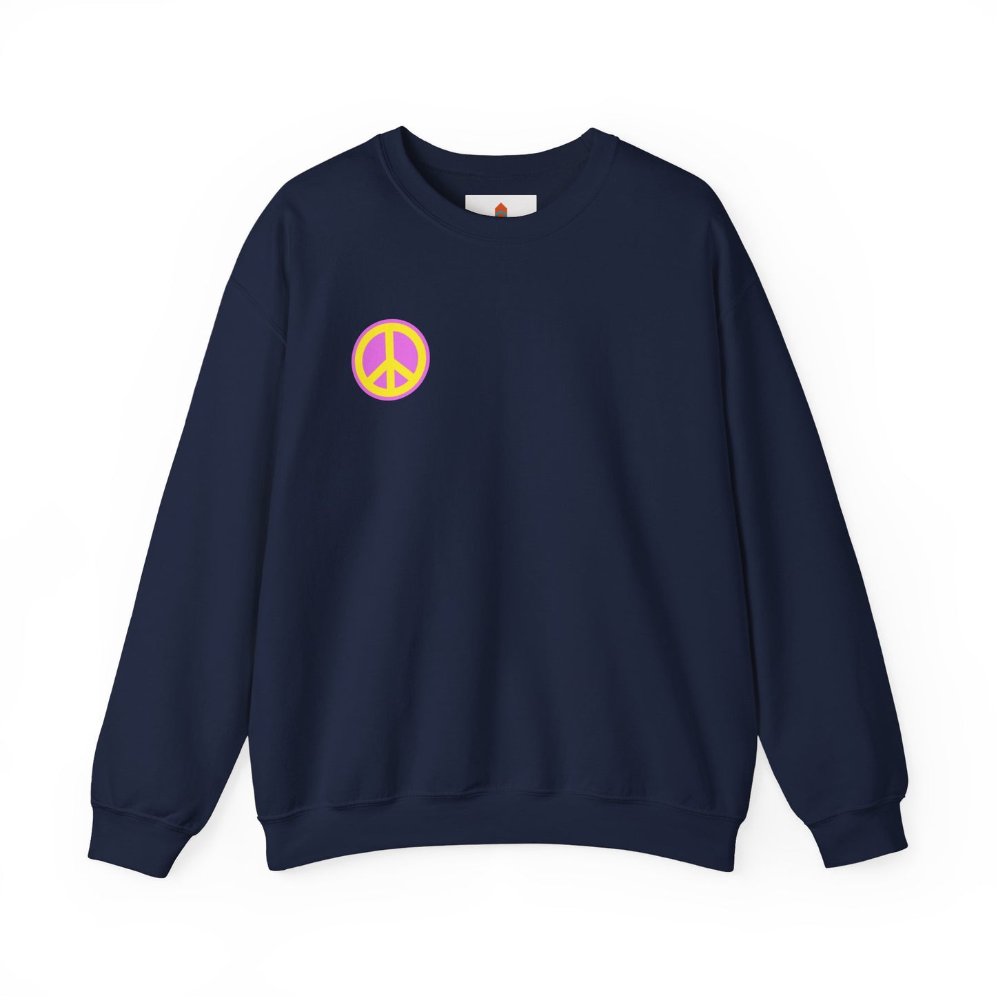 Yellow and Purple Peace Sign Sweatshirt