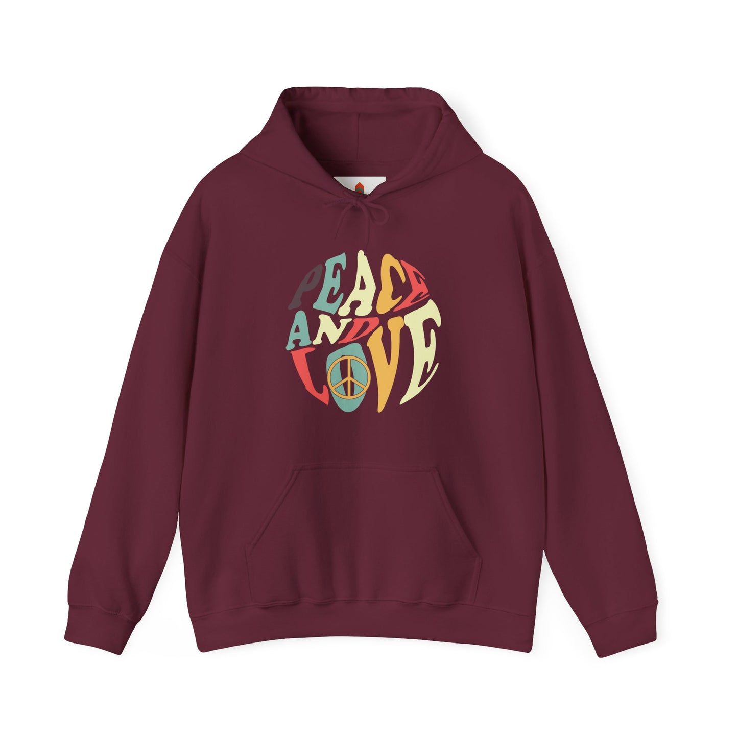 Peace and Love Design Hoodie