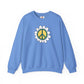 Peace Sign in White Flower Sweatshirt