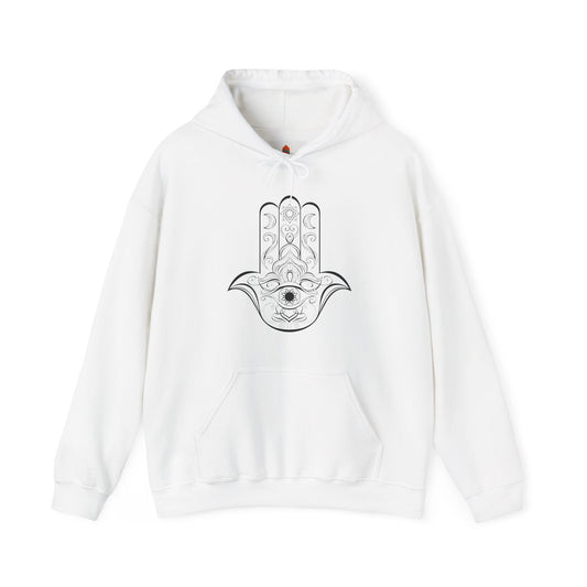 Hamsa Hand with Lotus Flower Hoodie