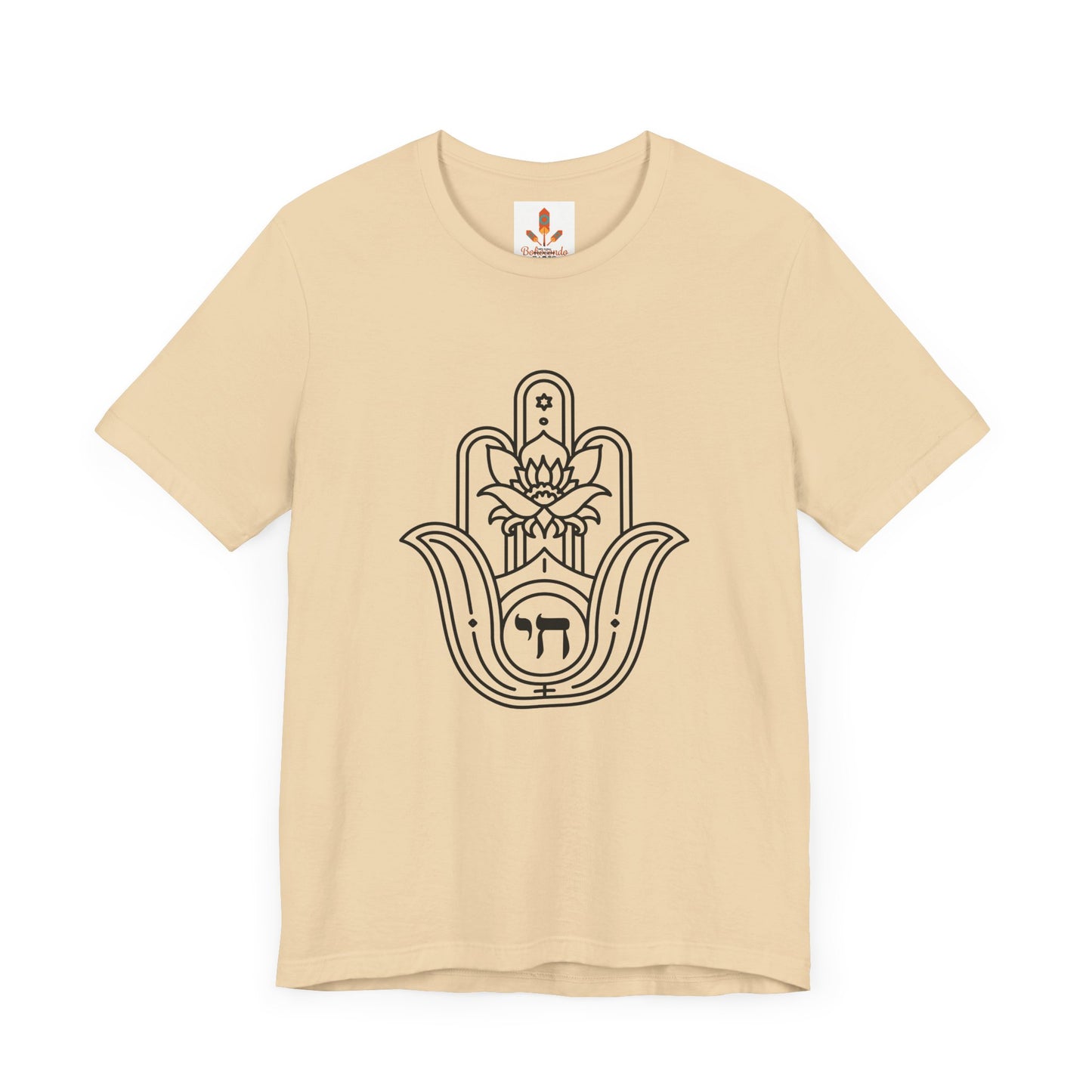 Hamsa Hand with Lotus Design T-shirt