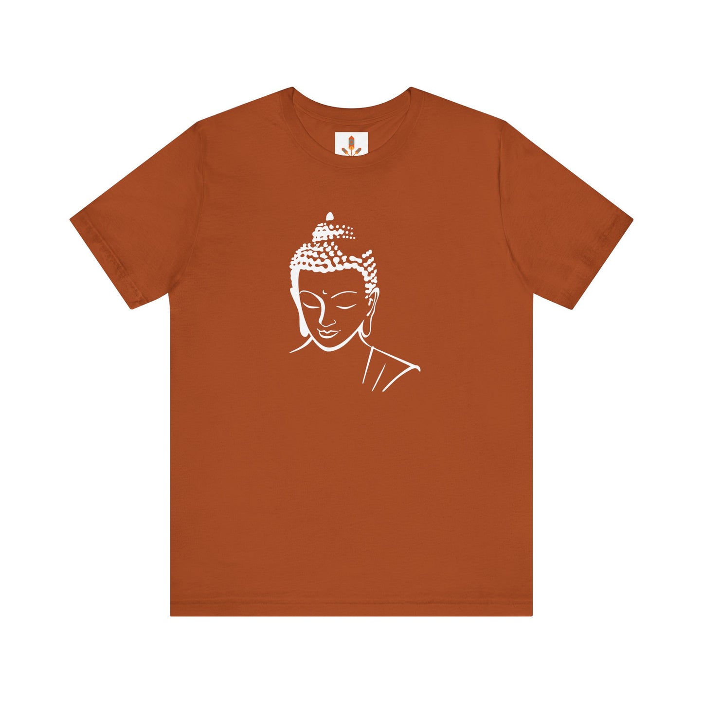 White Buddha Design T-shirt