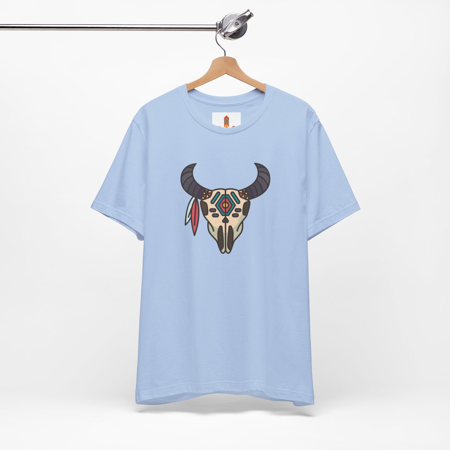 Buffalo Skull with Native Patterns T-shirt