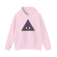 White Evil Eye and Pyramid Hoodie
