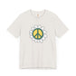 Peace Sign in White Flower T-shirt