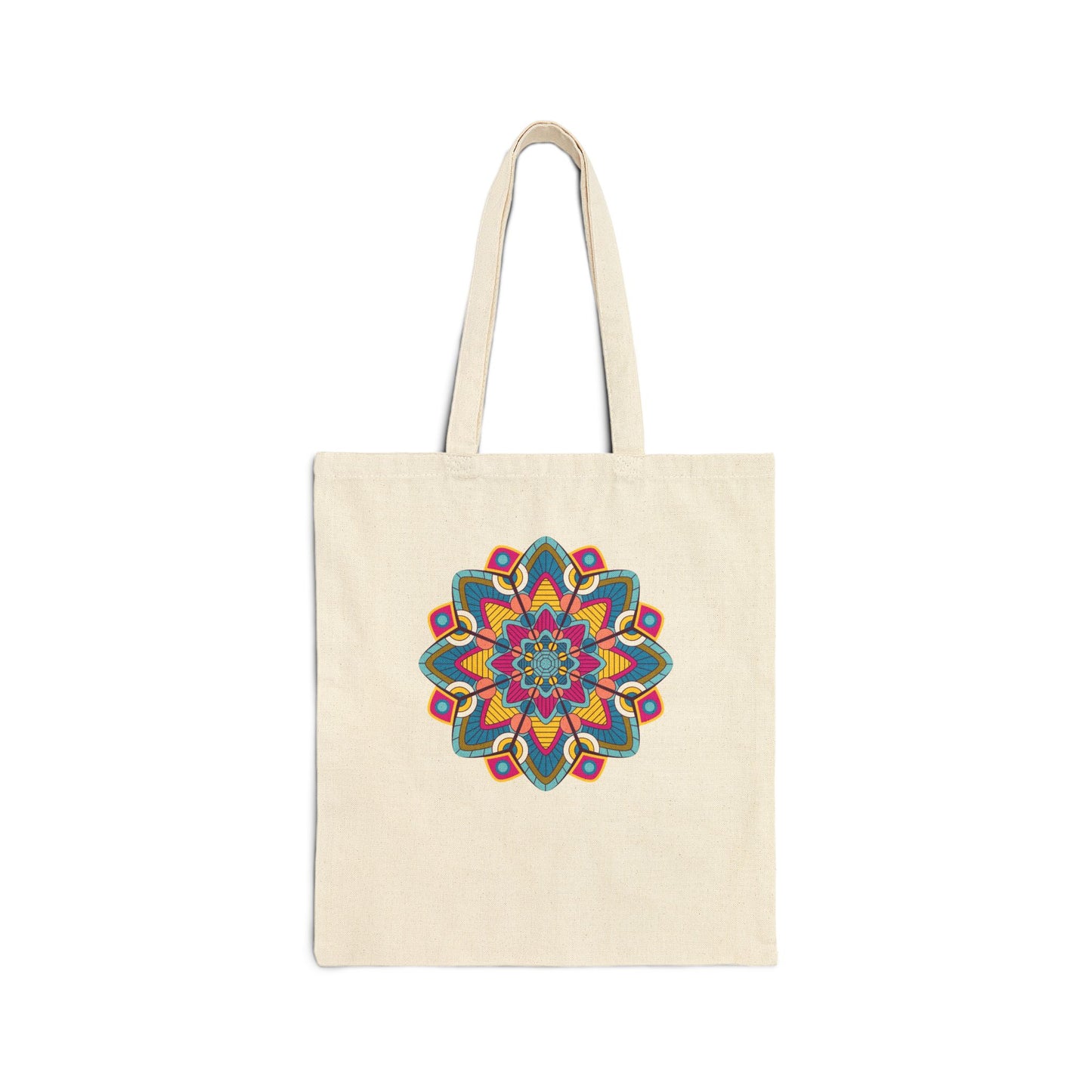 Colorful Mandala Cotton Tote Bag