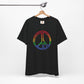 Drawing of Rainbow Peace Sign T-shirt