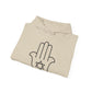 Simple Star of David in Hamsa Hand Hoodie