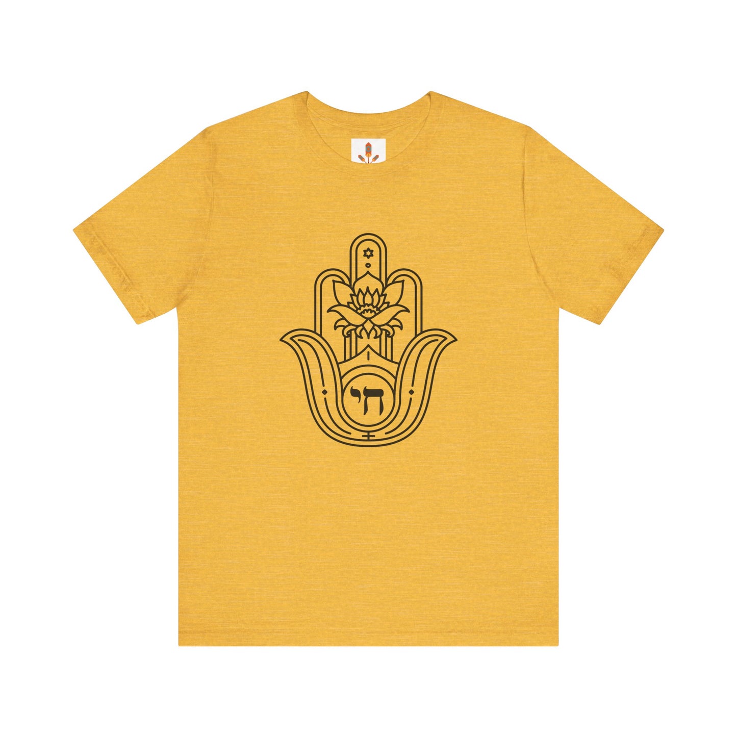 Hamsa Hand with Lotus Design T-shirt