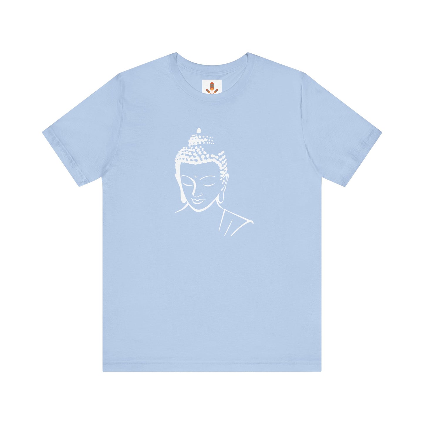 White Buddha Design T-shirt