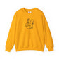 Black Peace Hand Sign with Flowers Sweatshirt
