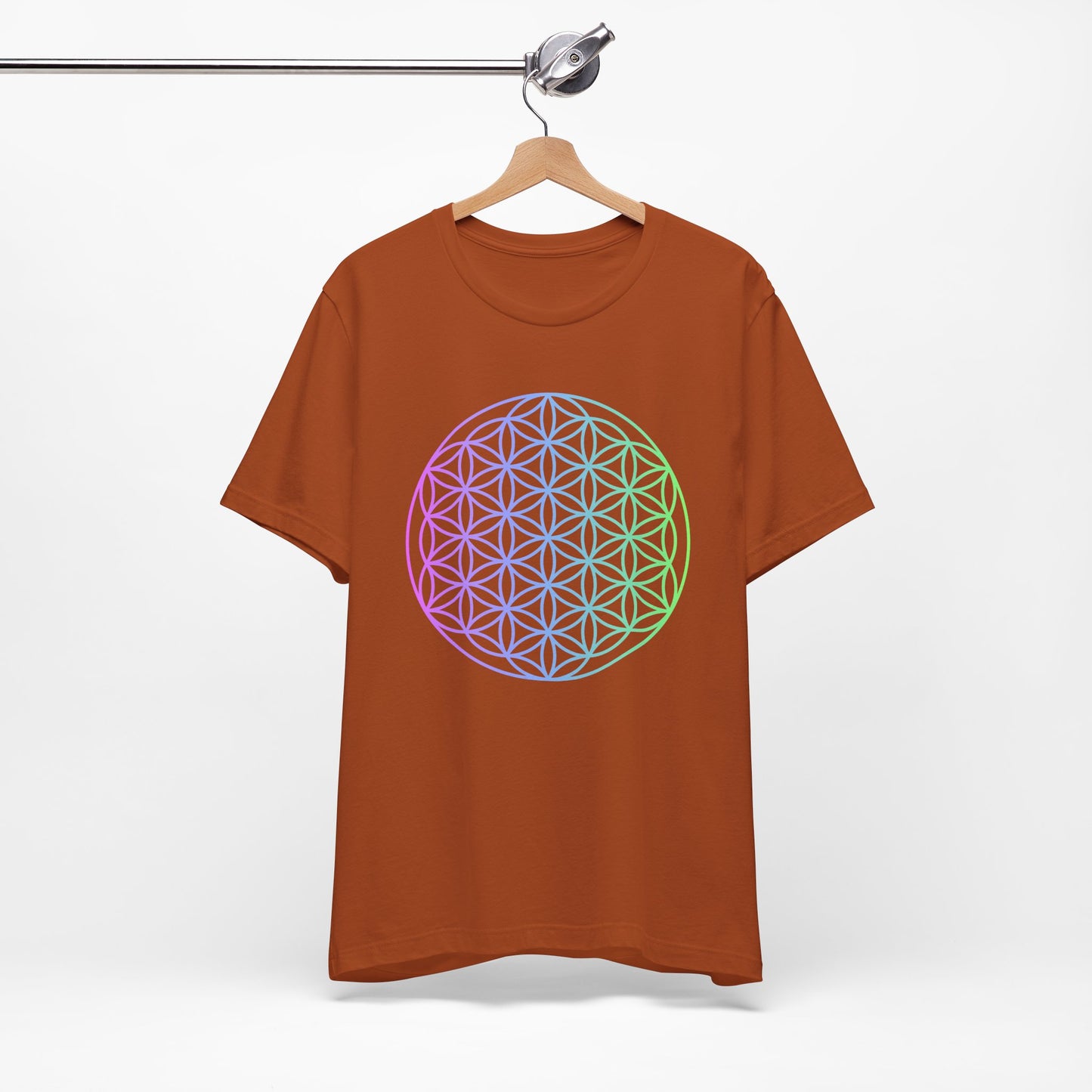 Blue and Green Flower of Life T-shirt (NEW)