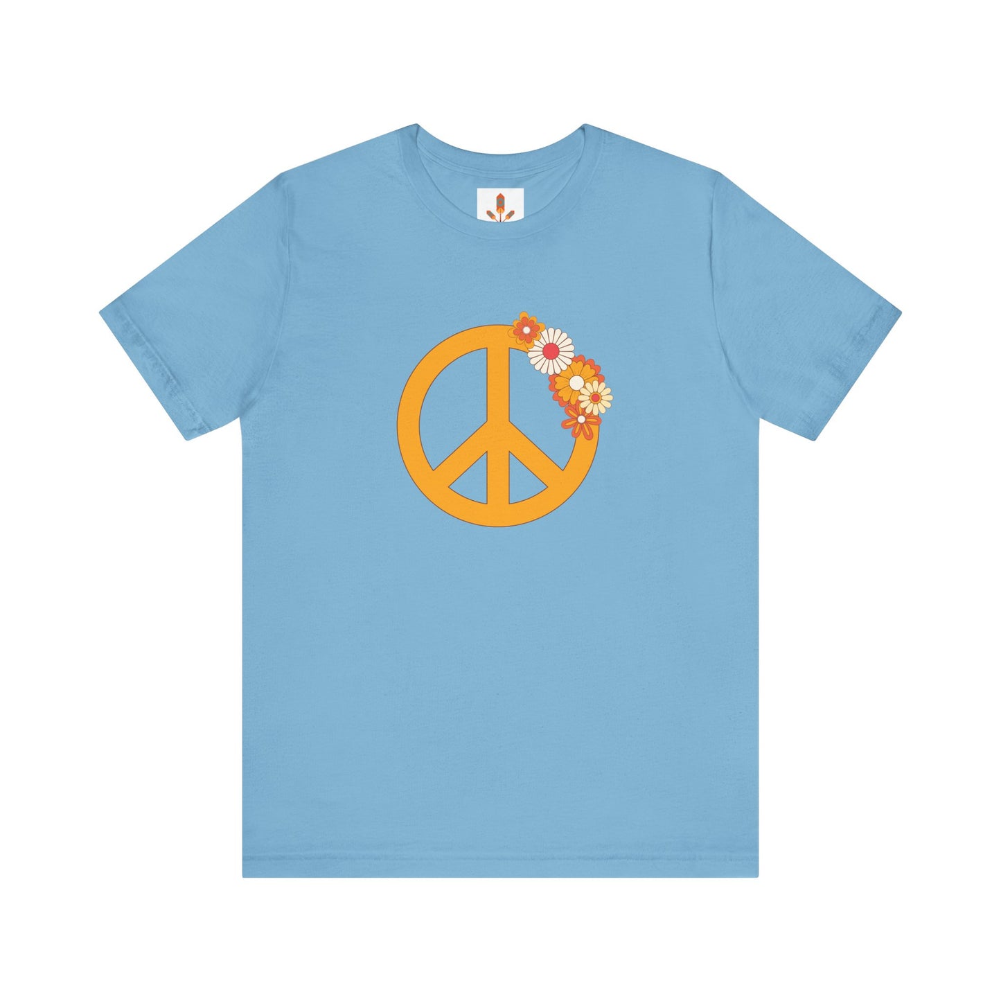 Peace Sign with Flowers T-shirt