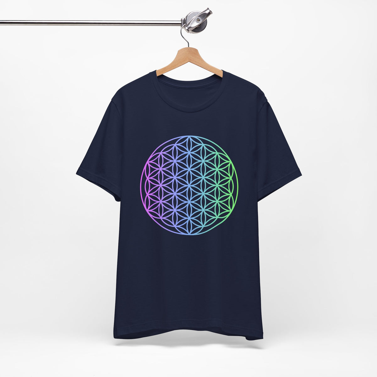 Blue and Green Flower of Life T-shirt (NEW)