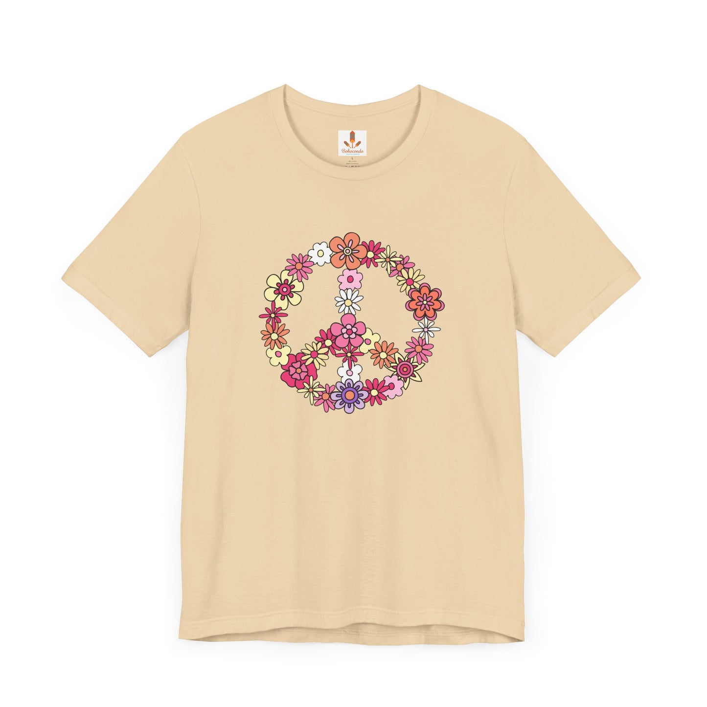 Peace Sign made from Flowers T-shirt